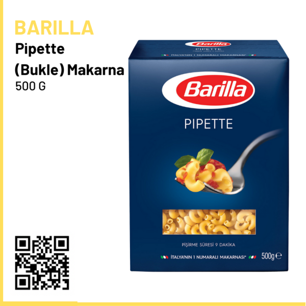Barilla Pipette (Bukle) Makarna 500 G