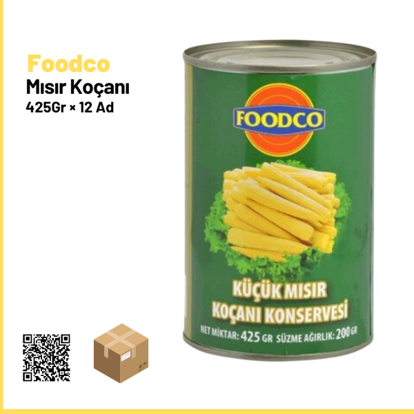 Foodco Mısır Koçanı 425 gr × 12 Ad.