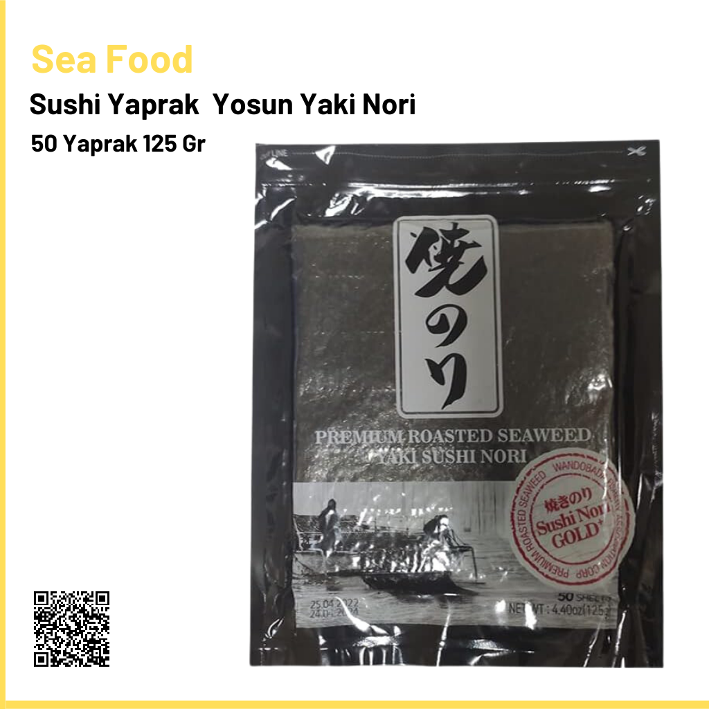 Sushi Yaprak  Yosun Yaki Nori 50 Yaprak 125 Gr