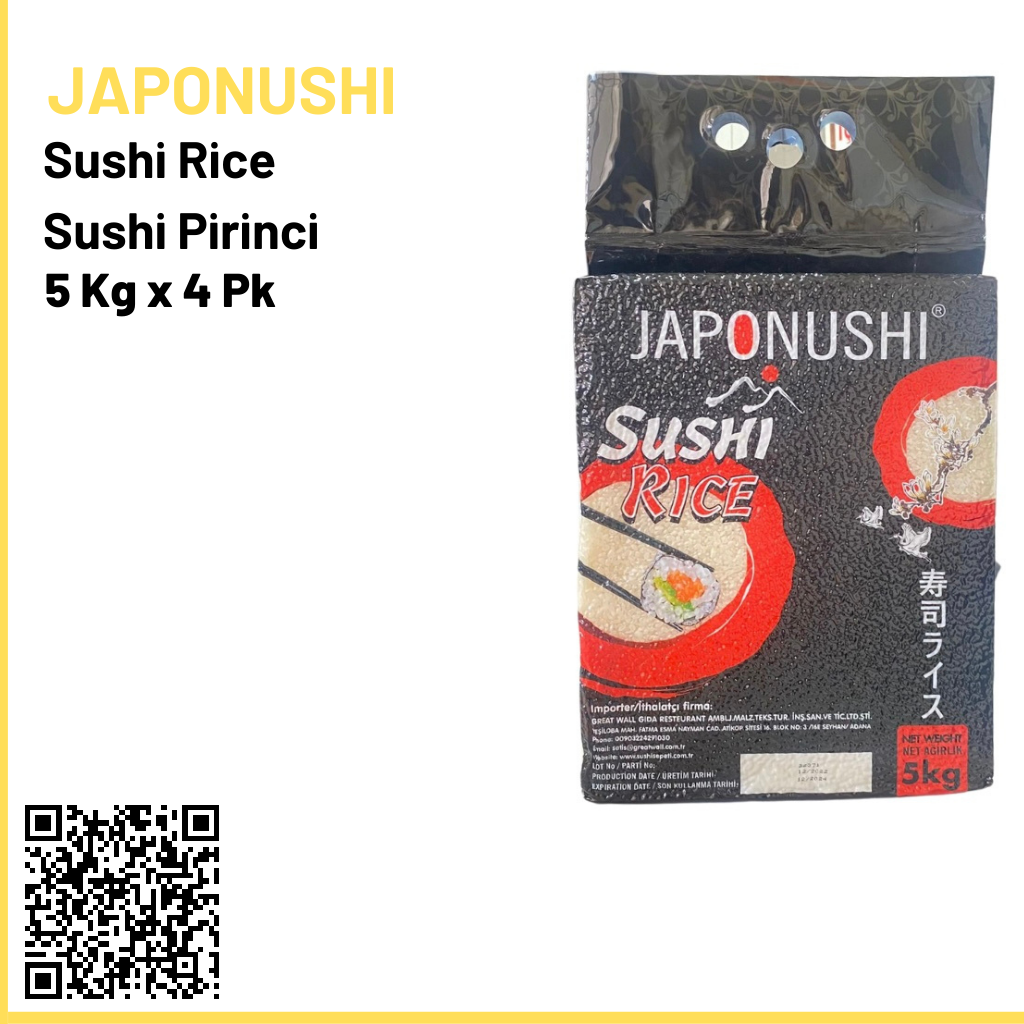 Japonushi Sushi Pirinci 5 Kg x 4 Pk