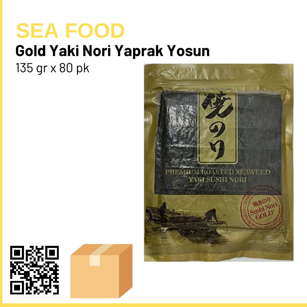 Sea Food Sushi  GOLD Yaki Nori 50 Yaprak Yosun 135 Gr x 80 Ad Fiyat:329 tl