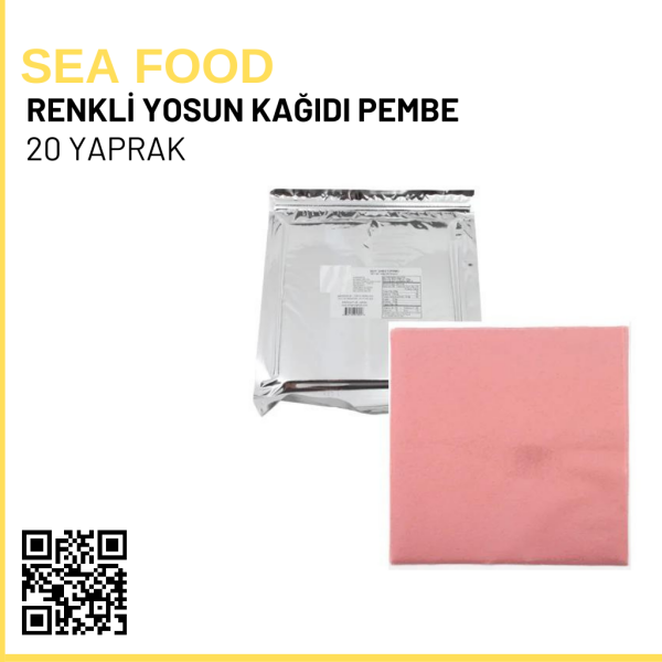 Sea Food Renkli Yosun Pembe 20 Yaprak - 70 Gr.