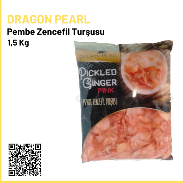 Dragon Pearl Pembe Zencefil Turşusu 1.5 Kg