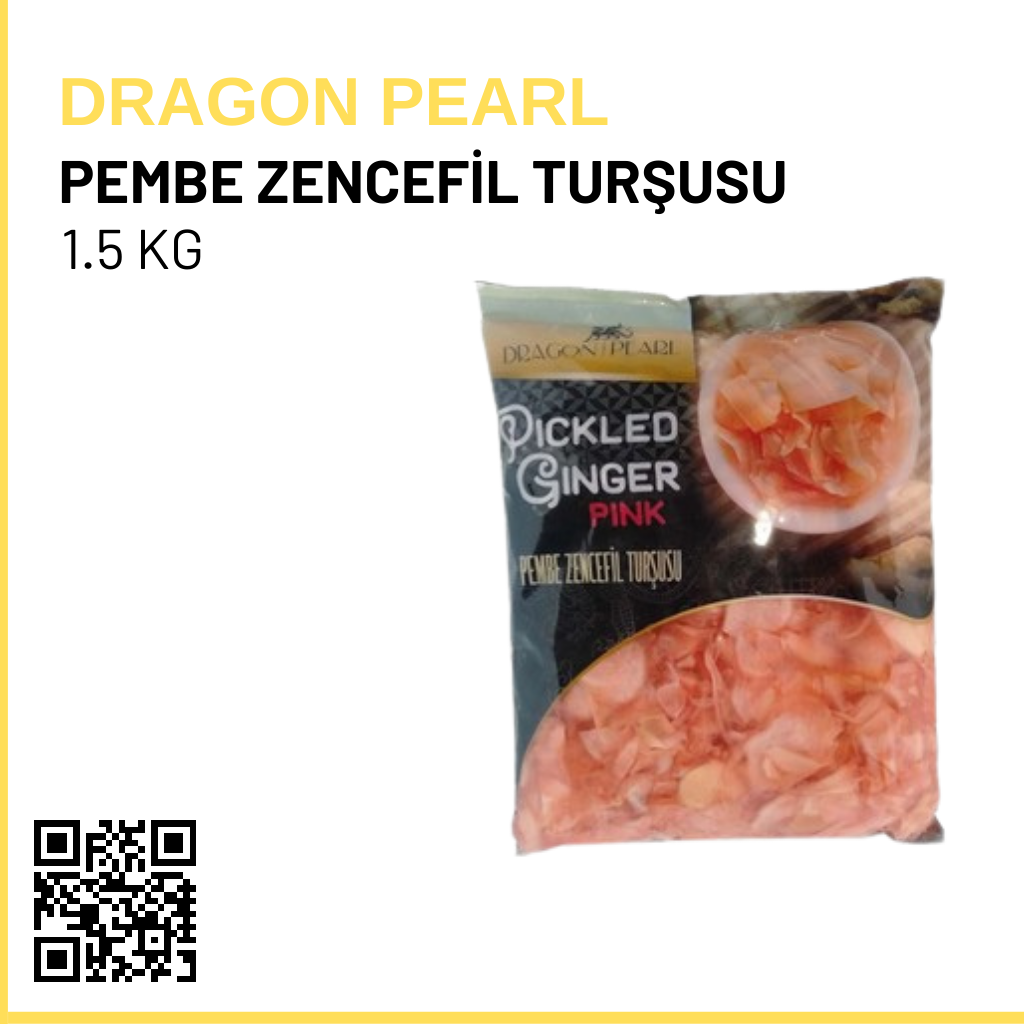 Dragon Pearl Pembe Zencefil Turşusu 1.5 Kg