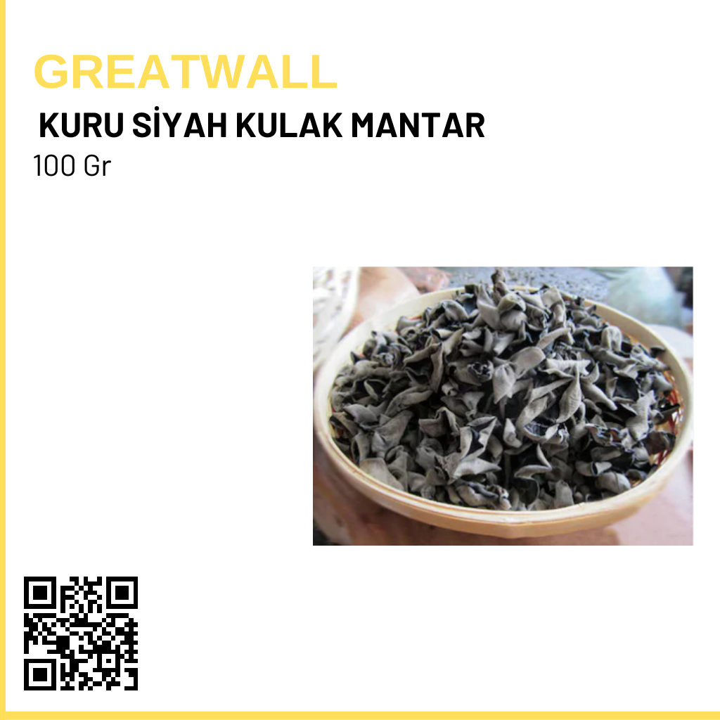 Kuru Siyah Kulak Mantar 100 Gr