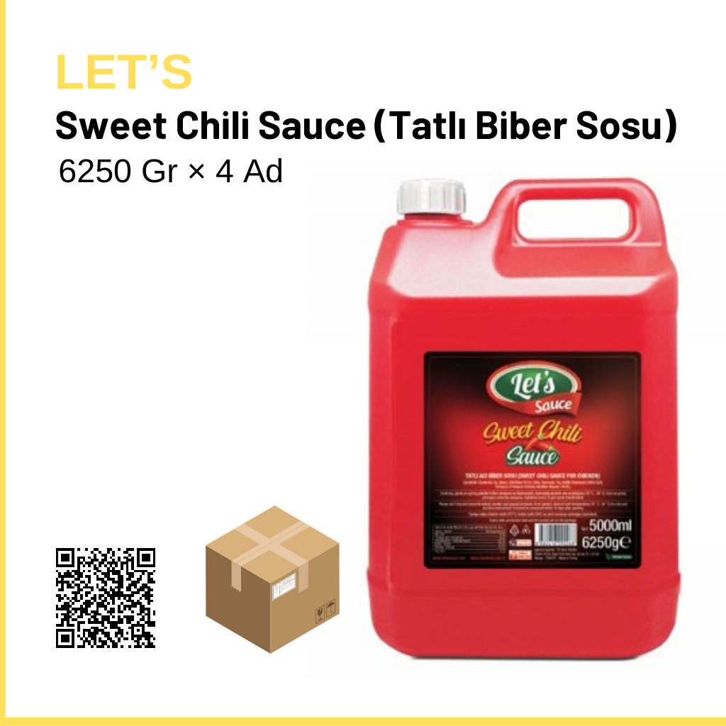 Let’s  Chili Sauce (Tatlı Biber Sosu) 6250 Gr × 4 Ad