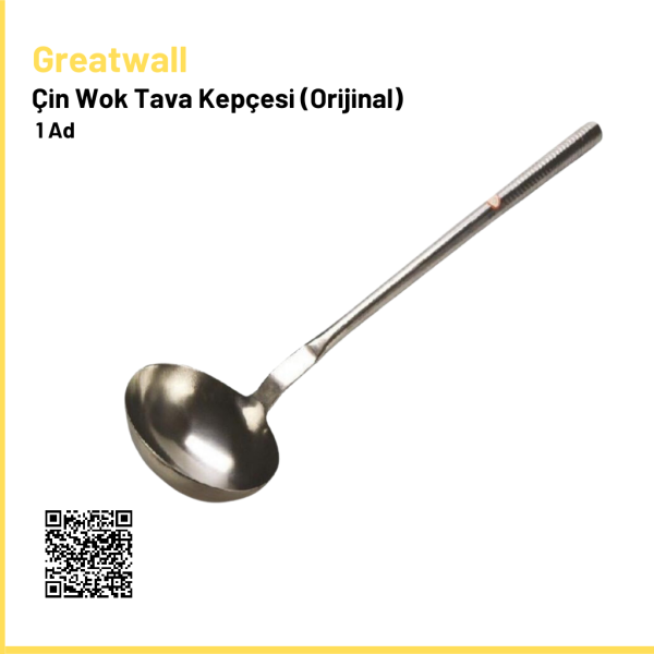 Çin Wok Tava Kepçesi (Orijinal) 14 Cm Çap