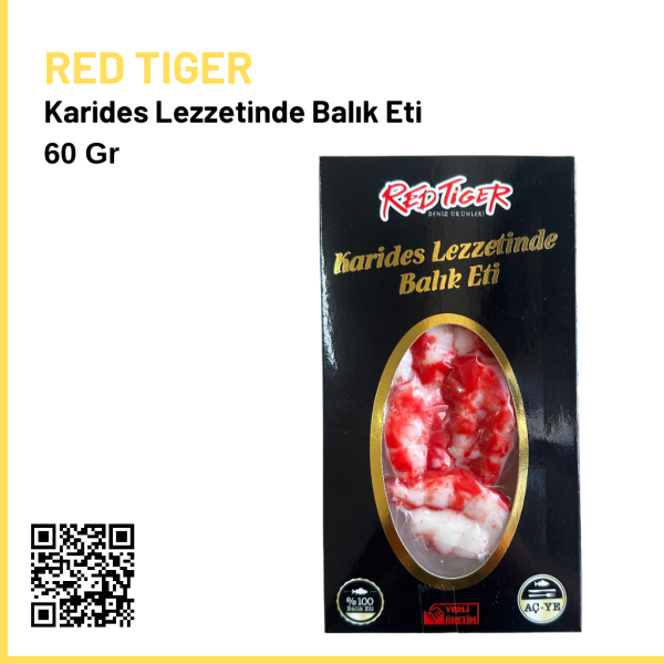 Red Tiger Karides Lezzetinde Balık Eti 60 Gr