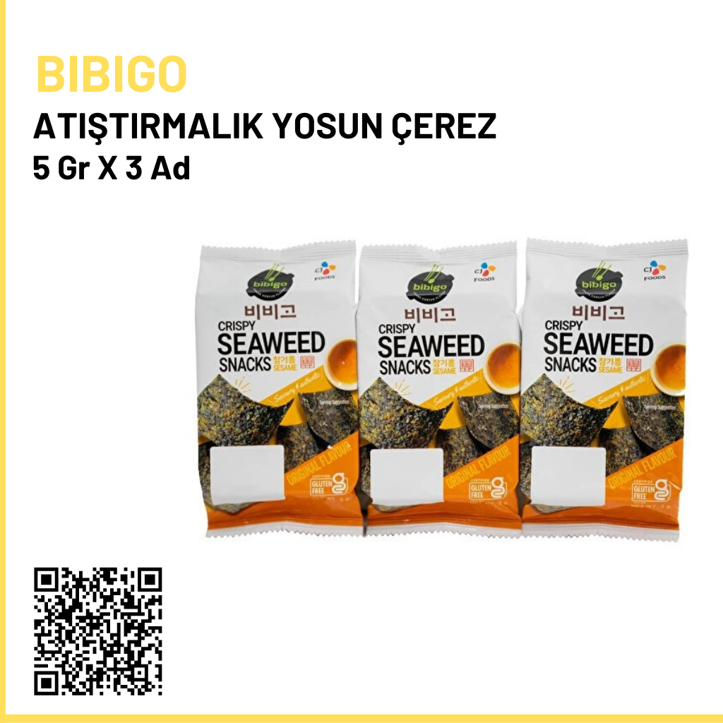 Bibigo Atıştırmalık Yosun Çerezi 5g x3 15 g
