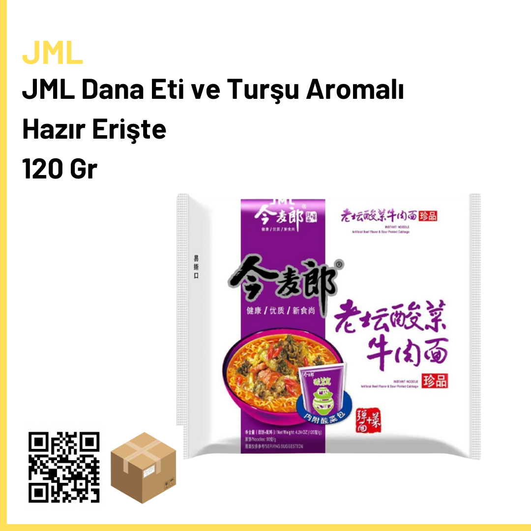 JML Dana Eti ve Turşu Aromalı Hazır Erişte 110 Gr x10 (Ad: 100₺)