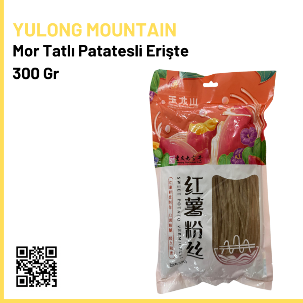 Yulong Mountain Mor Tatlı Patatesli Erişte 300 Gr