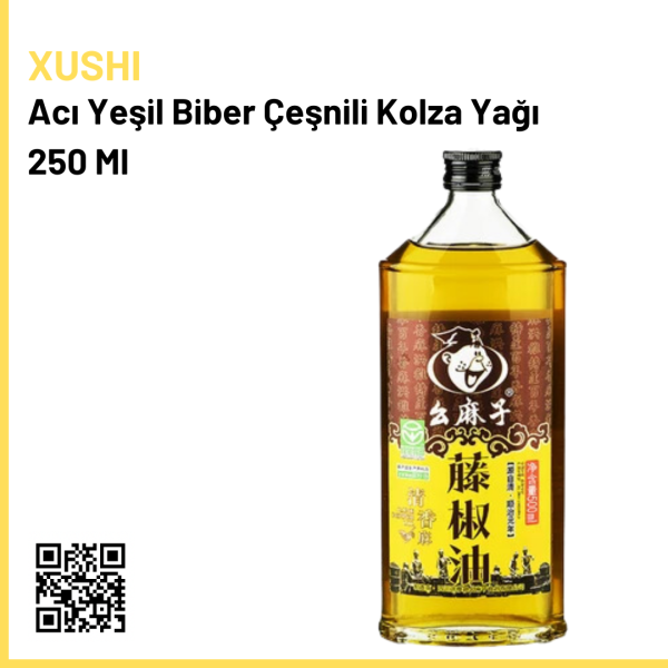 Acı Yeşil Biber Çeşnili Kolza Yağı 250 Ml