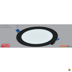 ACK_9W 130mmØ  Yuvarlak Led Panel Armatür Sıva Altı_AP01-00901