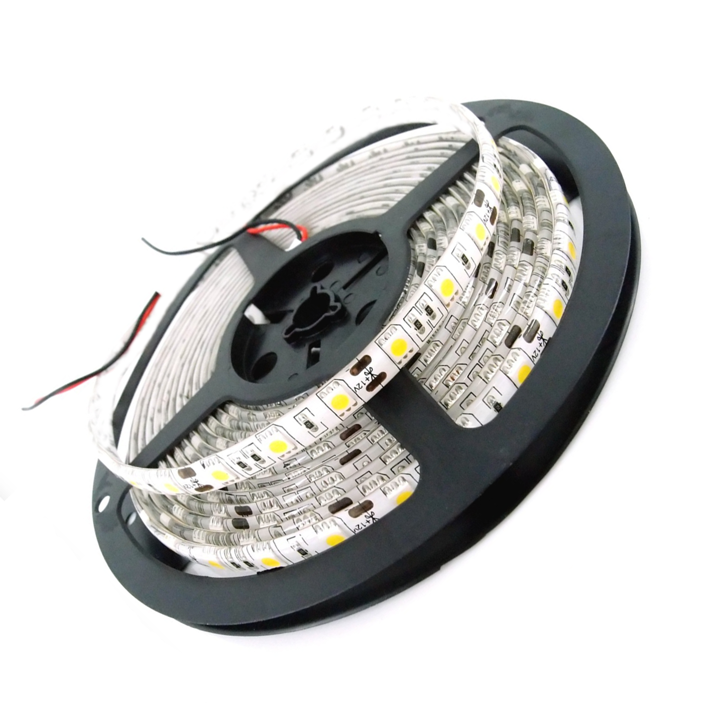 ACK_12V 3 Çipli 60 LED’li Amber Şerit LED Slikonsuz_AS01-00308