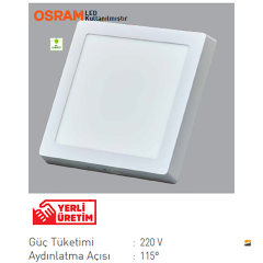 ACK_12W 17x17x4cm  Kare Led Panel Armatür Sıva Üstü_AP04-01200