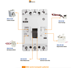 SN2 Serisi 16A-35kA-3 Kutup-Sabit Tip Kompakt Şalter_Viko by Panasonic