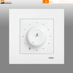 Karre Sıva Altı Acil Anonslu Trafolu Müzik Yayın Anahtarı (Beyaz I Krem)_Viko by Panasonic