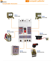 Motor Mekanizması-B. K. Kompakt: VMF5/VMR4-220V AC-VMA-EM Kompakt Şalter Aksesuarları_Viko by Panasonic