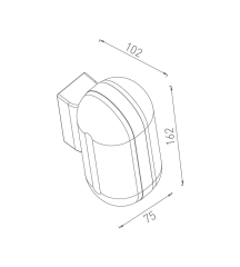 ACK_10W LED Duvar Armatürü_AG40-01602