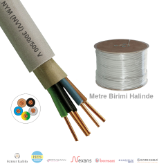 5x1.5mm²  NYM / Antigron (NVV) Kablo (1 Metre)_ GJMPR467