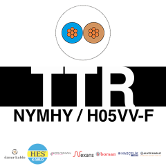 2x1.5mm²  TTR H05VV-F (NYMHY) Kablo (100'lük)_ CEJKSTUX