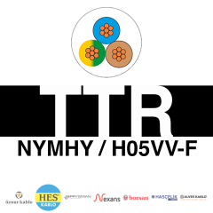 3x1mm²  TTR H05VV-F (NYMHY) Kablo (100'lük)_ DFJQS247