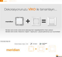 Meridian Sıva Altı Anahtar (Beyaz I Krem)_Viko by Panasonic