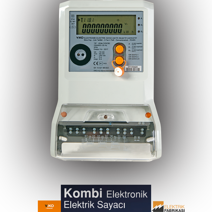 Kombi Elektronik Elektrik Sayacı 3x5-100A-Elektrik Sayaçları_Viko by Panasonic