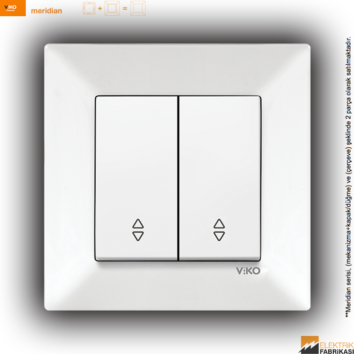 Meridian Sıva Altı Komütatör Veavien (Beyaz I Krem)_Viko by Panasonic