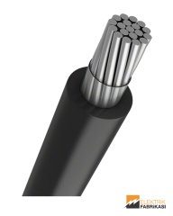 1x16mm² NAYY-YAVV Kablo Siyah 1000M 0.6/1 kV PVC İzoleli, Tek Damarlı, Çok Telli, Alüminyum İletkenli Kablolar