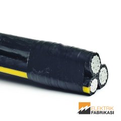 2x10mm² NAYY-YAVV Kablo Siyah 1000M 0.6/1 kV PVC İzoleli, Çok Damarlı, Çok Telli, Alüminyum İletkenli Kablolar