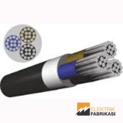 3x35mm² NAYY-YAVV Kablo Siyah 1000M 0.6/1 kV PVC İzoleli, Çok Damarlı, Çok Telli, Alüminyum İletkenli Kablolar