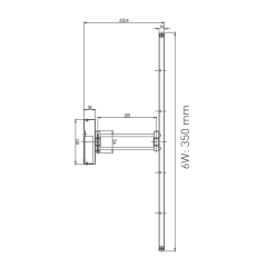 ACK_6W LED’li Tablo Apliği 350Lm Krom Gövde_AH10-00105