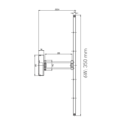 ACK_6W LED’li Tablo Apliği 350Lm Eskitme Gövde_AH10-00109