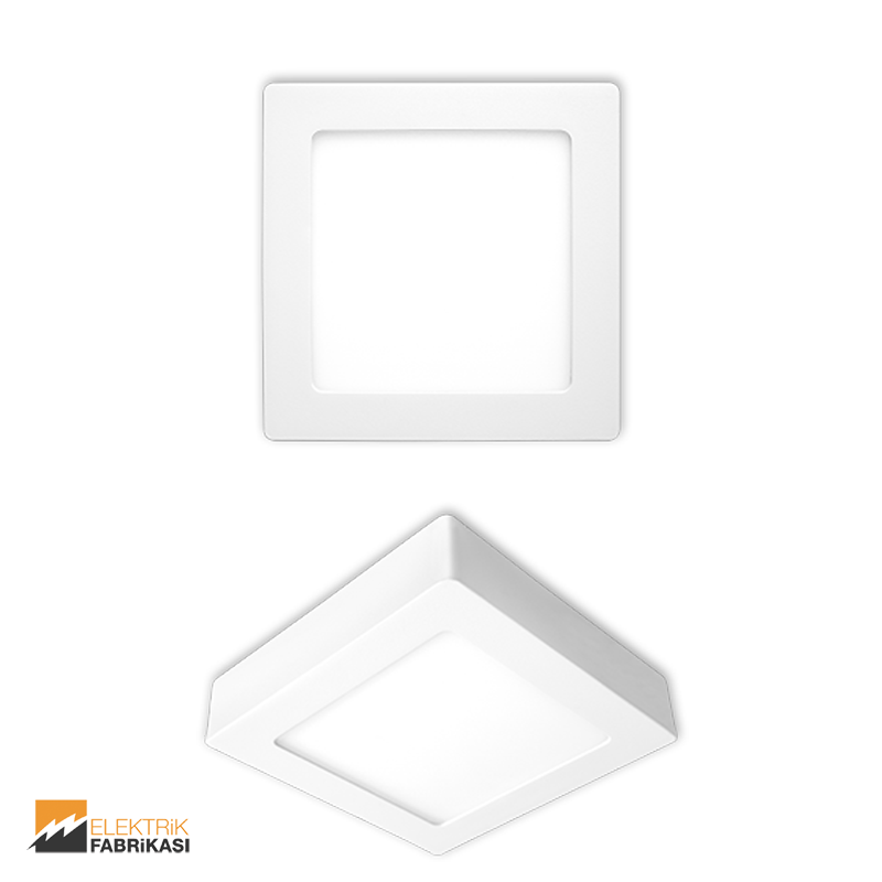 18W Kare Tip 225x225mm 1280Lm Sıva Üstü Slim LED Panel 4200K_Viko by Panasonic