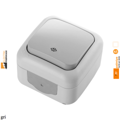 Palmiye IP54 Sıva Üstü Permütatör (Ara Veavien)-Nemli Yer (Gri I Beyaz I Krem)_Viko by Panasonic