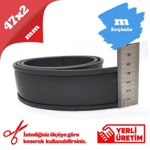 47x2mm Esnek Şerit C Kanallı Etiket Mıknatısı