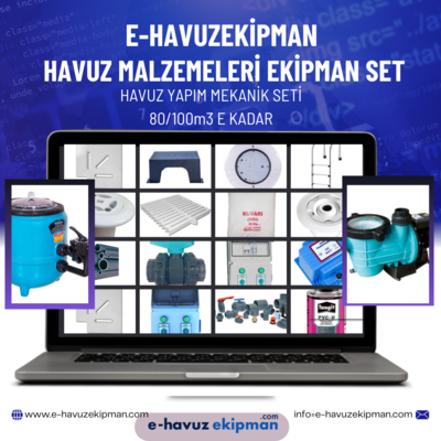 GEMAŞ 80/100 m3  MEKANİK HAVUZ MALZEMELERİ SETİ