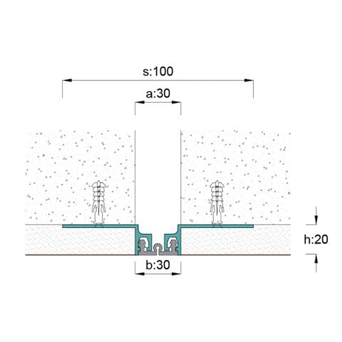 AR200-031 Duvar Tavan Dilatasyon Profili - 3 mt