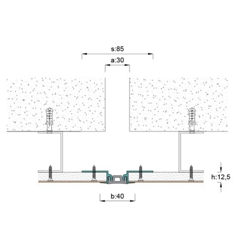 AR220-031 Duvar Tavan Dilatasyon Profili - 3 mt