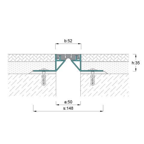 AR107-050 Zemin Dilatasyon Profili - 3 mt