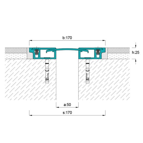 AR851-050 Zemin Dilatasyon Profili - 3 mt