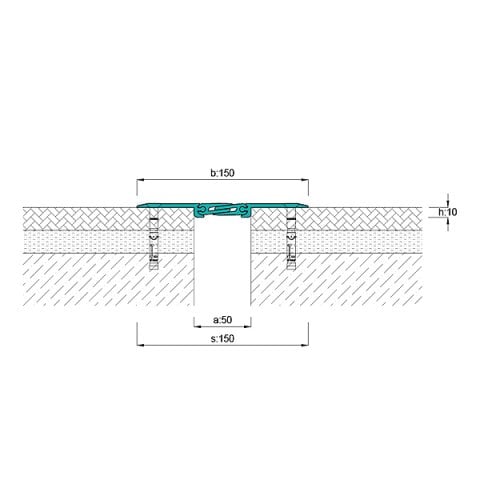 AR883-050 Zemin Dilatasyon Profili - 4 mt