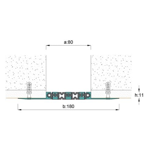 AR259-080 Duvar Tavan Dilatasyon Profili - 3 mt