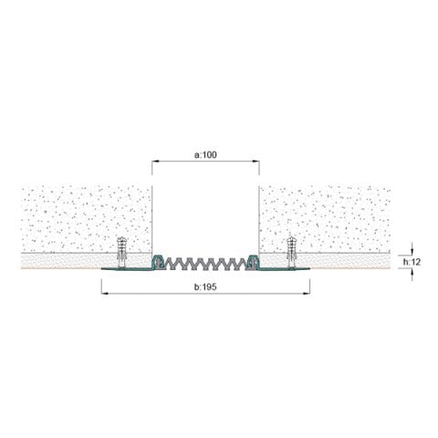 AR261-100 Duvar Tavan Dilatasyon Profili - 3 mt