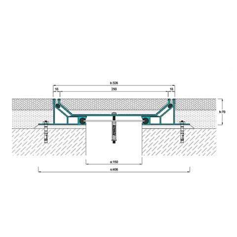 AR804-150 Zemin Dilatasyon Profili - 3 mt