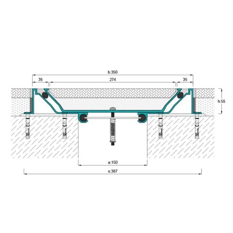 AR806-150 Zemin Dilatasyon Profili - 3 mt