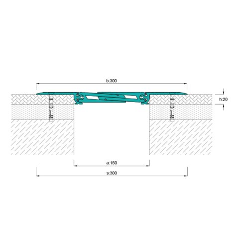 AR883-150 Zemin Dilatasyon Profili - 4 mt