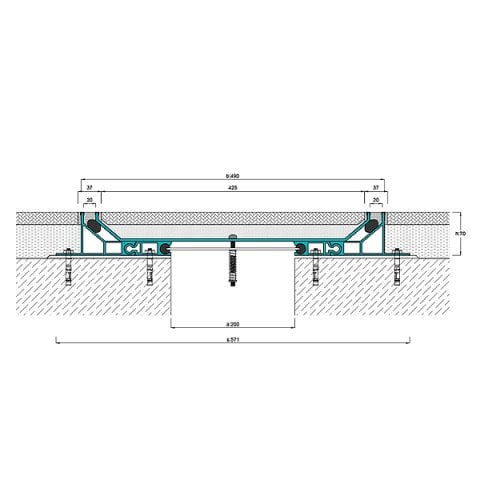 AR804-200 Zemin Dilatasyon Profili - 3 mt