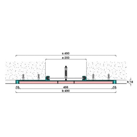 AR234-200 Duvar Tavan Dilatasyon Profili - 3 mt